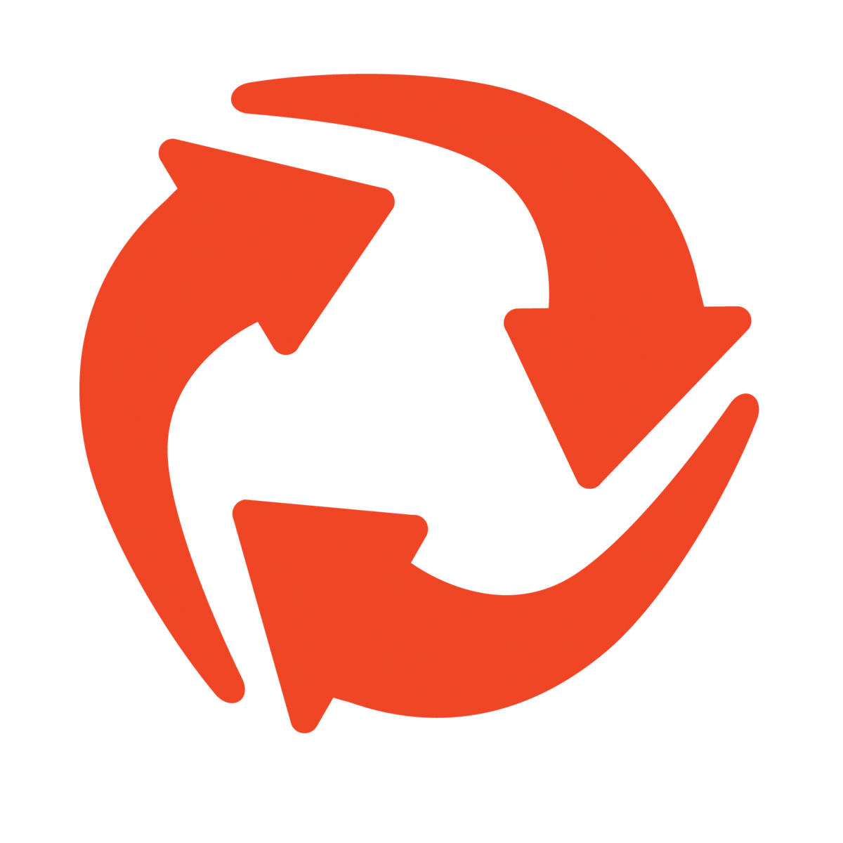 Grafisk symbol med cirkelpil, för uppdatering och synkronisering