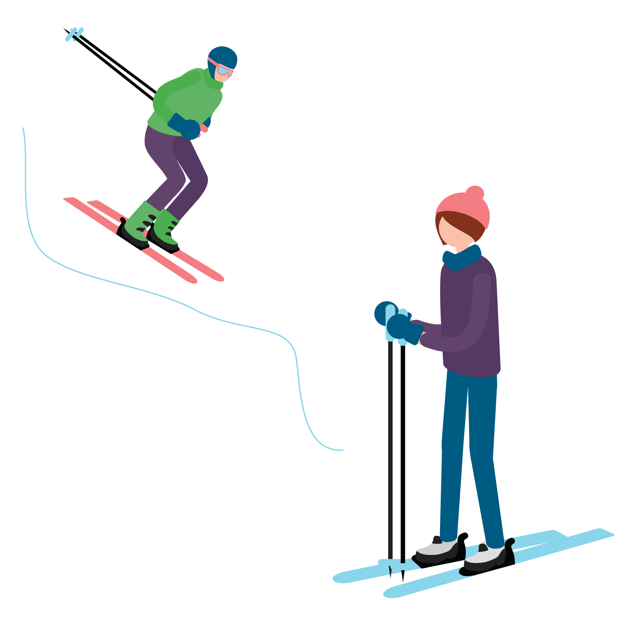 Digitala illustrationer framtagna för Sogetis visuella kommunikation