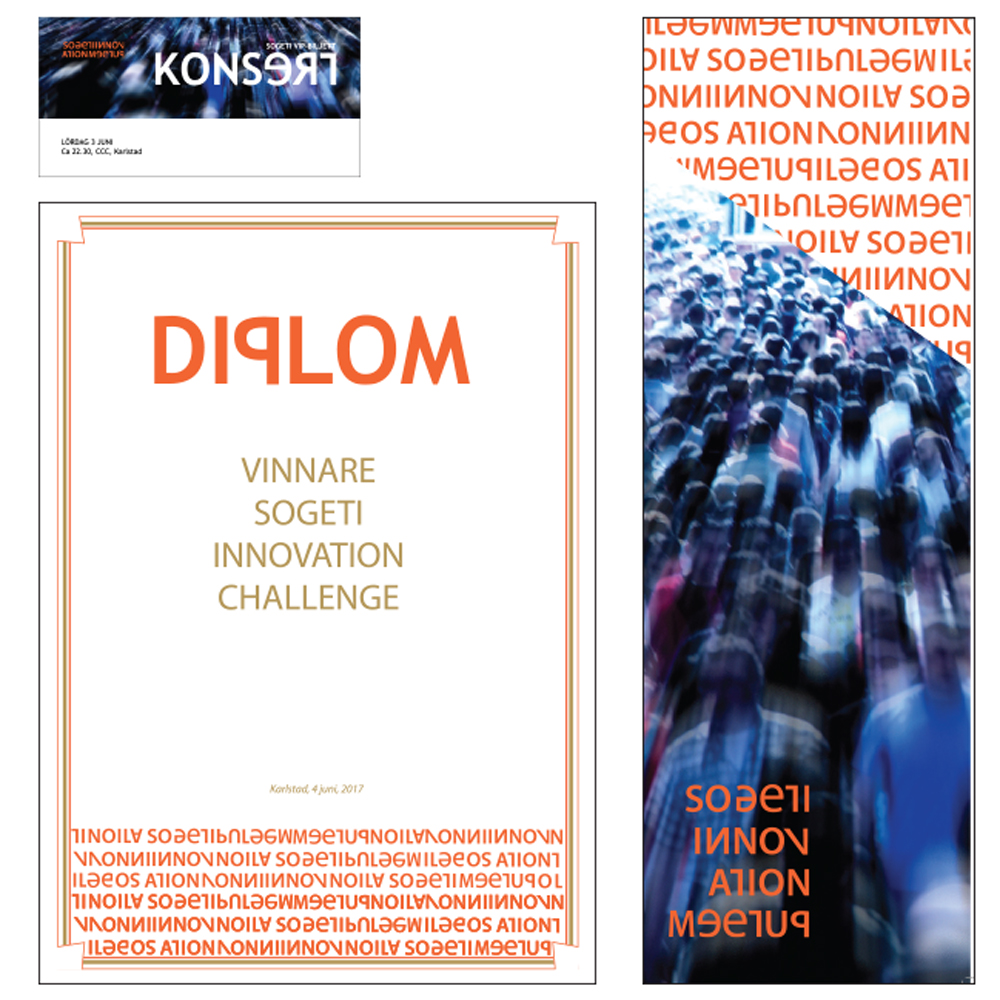 Design av material till event, Sogeti Inspiration Day,